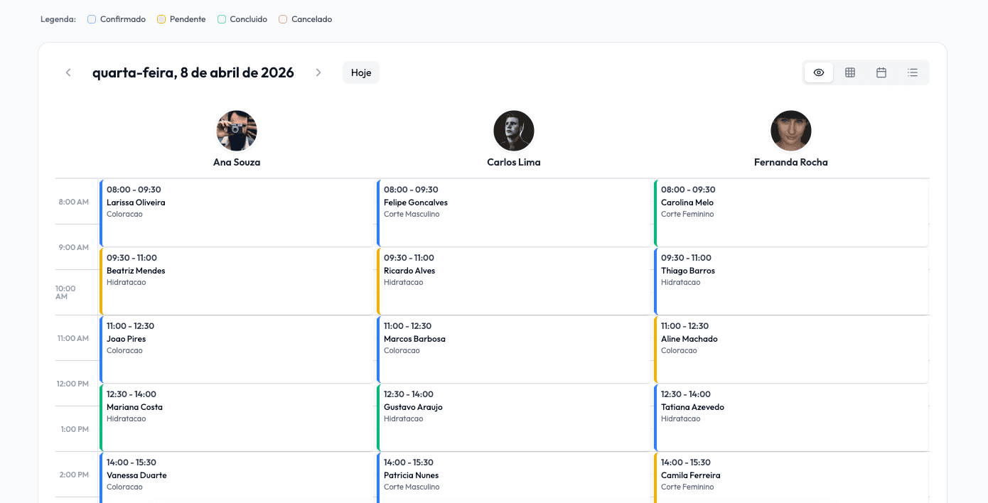Dashboard AgendaX